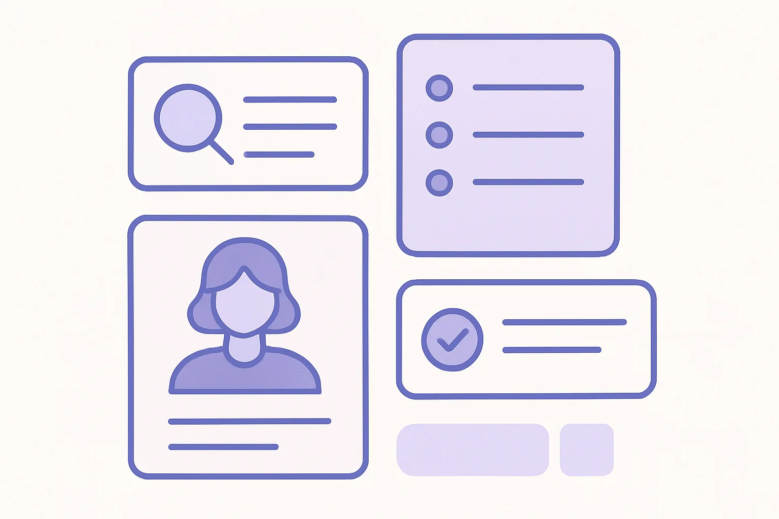 Content brief template with sections for keywords, outline, audience context, and quality benchmarks